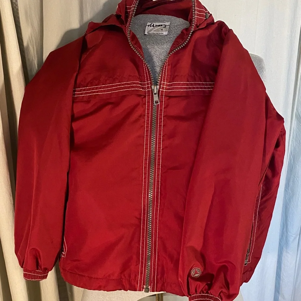 Old Navy Red Kids fleece lined jacket